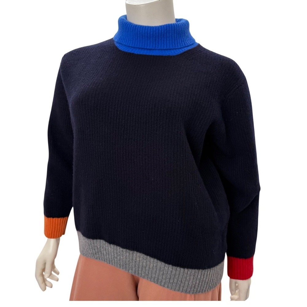 Country of Origin Lambswool‎ Sweater  Black Red Blue Modern Heritage Classic XL